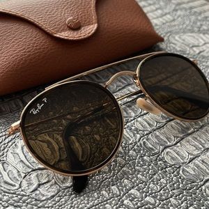 Rayban round double bridge sunglasses